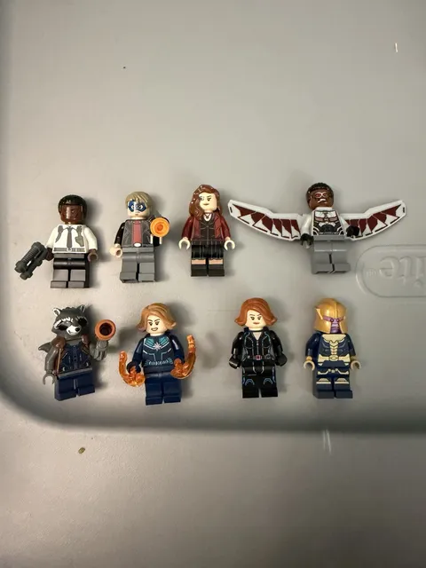 LEGO Marvel Minifigure Lot of 8 Assorted Characters Plastic Mini Figures Set