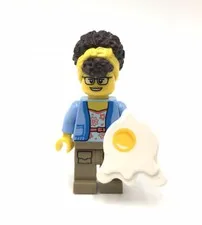 LEGO Egg Lady minifigure Winter 2023 Store Exclusive Chicken