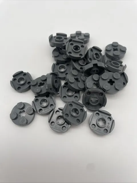 Lego 25x 4032 Plate Round Dark Bluish Gray 4032b 4211042 New