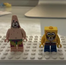 LEGO SpongeBob SquarePants SpongeBob + Patrick Star Minifigures Lot of 2