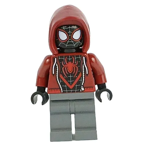 LEGO® Spider-Man MILES MORALES Minifigure™ Dark Red Hood sh0943