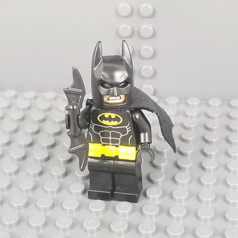 Lego Batman Minifigure with utility belt And Bat-a-rang