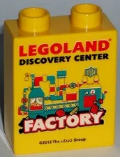 Misprint LEGO LEGOLAND Collectible Brick FACTORY 2012 DISCOVERY CENTER Misprint #21