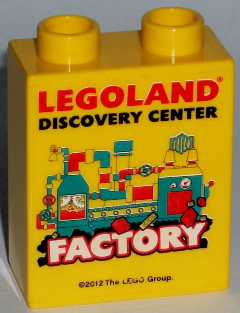 Misprint LEGO LEGOLAND Collectible Brick FACTORY 2012 DISCOVERY CENTER Misprint #21