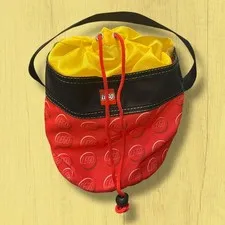 LEGO Red Cinch Bucket Bricks Tote Storage Organizer Recycled Carry Bag Gear Play