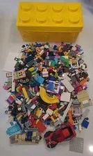 3.75 Lbs + LEGO Storage Brick 8 Stud Large Yellow Container Plastic Bin (B1-F)