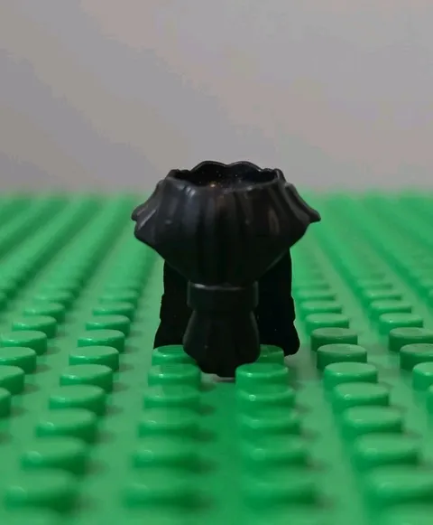 LEGO Dwarf Fantasy Era Castle Minifigure Black Hair & Beard Tied Part # 60750