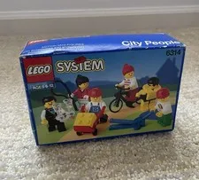 LEGO 6314 City People Factory Sealed Minifigure Set Town System 1992 Vintage NIB