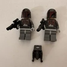 LEGO Star Wars Clone Wars Mandalorian Super Commando Minifigure (2) lot - 75022