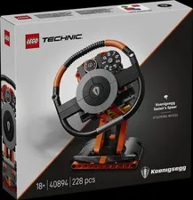 LEGO TECHNIC: 40894 Koenigsegg Sadair's Spear Steering Wheel 228 pcs