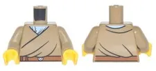 LEGO® 973pb2817c01 - Torso Robe with Dark Orange Belt over Bright Blue Shirt