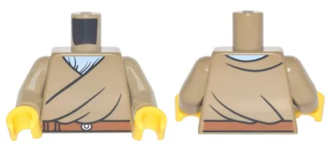 LEGO® 973pb2817c01 - Torso Robe with Dark Orange Belt over Bright Blue Shirt