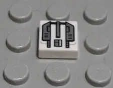 Lego Tile - Tile 1x1 White with Star Wars Decor