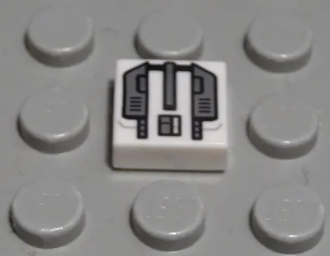 Lego Tile - Tile 1x1 White with Star Wars Decor