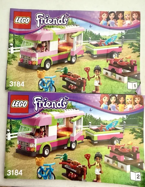 Lego Friends 3184 instruction book/manual set only Book 1 & Book 2