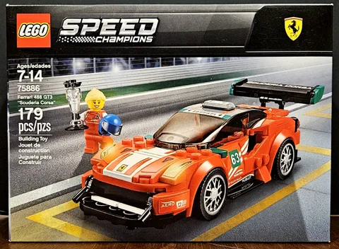 LEGO Speed Champions Ferrari 488 GT3 Scuderia Corsa (75886) New & Factory Sealed
