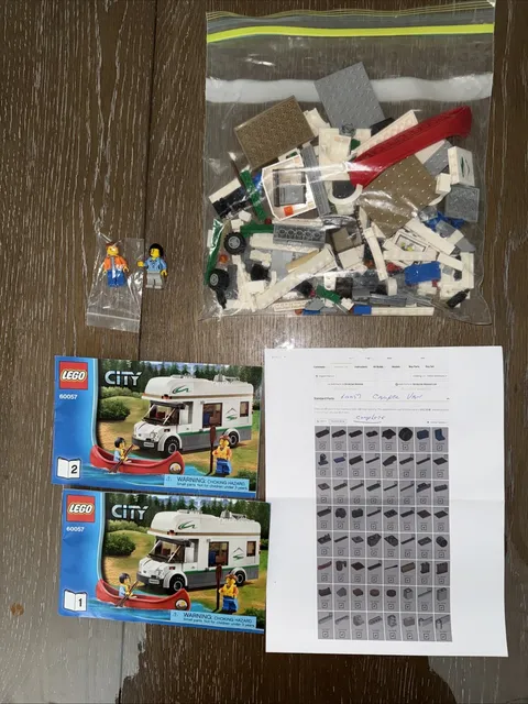 LEGO CITY: Camper Van (60057) - Retired Set with figures and instruction manuals