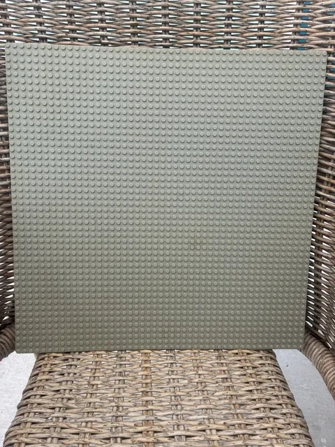 LEGO 4186 Baseplate Light Bluish Gray 48 Studs Vintage 15x15 inches Genuine