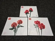 Lego 10328 Bouquet of Roses Instruction Manual Only No Bricks Set of 3 Booklets