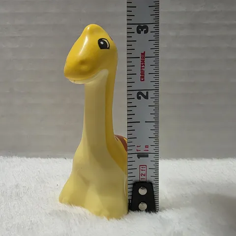 1x Lego Duplo Animal Dino Baby Diplodocus Light Yellow Pattern Striped