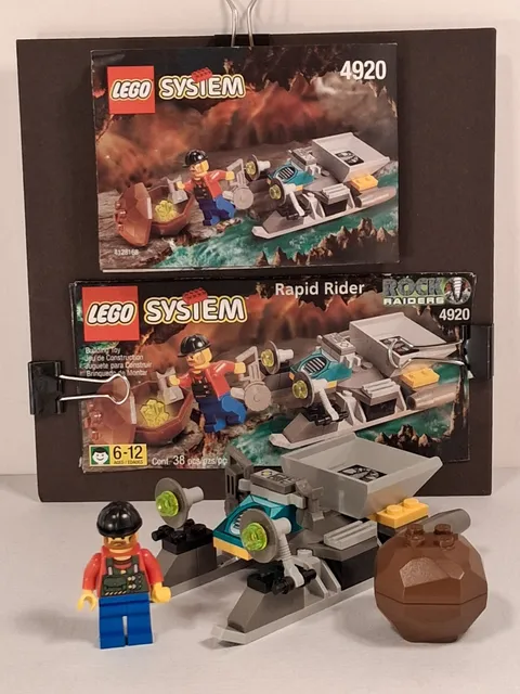 Lego Rock Raiders 4920 Rapid Rider Set (1999): 100% Complete w/Instructs/Box Top