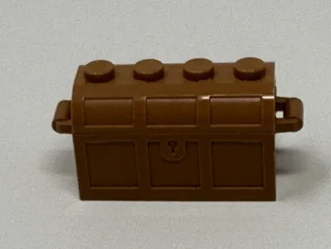 LEGO Pirate Chest Treasure Sweetheart Hope Container Hinge Lid Nougat Lt Brown