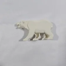 Lego Polar Bear Minifigure Land Animal Town Arctic 9784 6520 6575 6586 1177