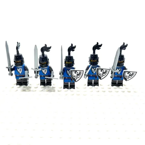 LEGO Minifigures Kingdoms Castle Black Falcon Knights Set of 5
