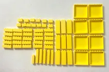LEGO BULK LOT 60 Bright light Yellow pastel 1x4 1x2 2454 etc 35286 Panels