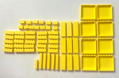 LEGO BULK LOT 60 Bright light Yellow pastel 1x4 1x2 2454 etc 35286 Panels