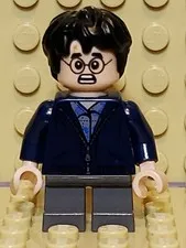 Lego HARRY POTTER minifigure - DARK BLUE ZIP UP Harry Potter hp153 FAST SHIPPING