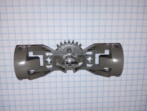 Bionicle Torso Gear 7 Tooth and 3 Axle Holes Genuine Lego part 44247 Dark Gray