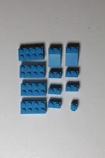 Assorted Dark Azure Legos Parts and Pieces
