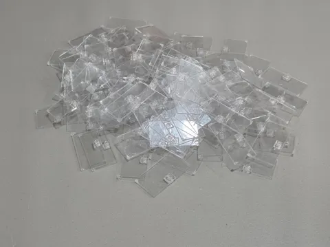 Lego Qty 138 - Trans-Clear - 60616 Door 1 x 4 x 6 with Stud 