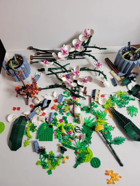 LEGO Botanical Collection Orchid Parts Lot 2 Lbs Flowers Plants LEGO Bundle