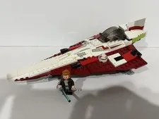 LEGO Star Wars 7143 Obi Wan Jedi Starfighter Complete OG Build w/Rando Obi Wan