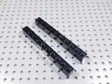 LEGO Lot of 2 Black 1x10 Bricks BF