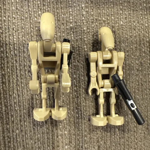 LEGO Star Wars Battle Droid Minifigure Tan Lot of 3 Set 75372 New
