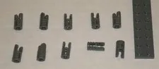 LEGO NEW Dark Grey Locking Hinge Arm with Axle Hole (10x) 4210695 Brick 30553
