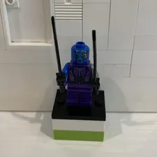 LEGO Guardians of the Galaxy MiniFigure - Nebula (76020) with two black swords.