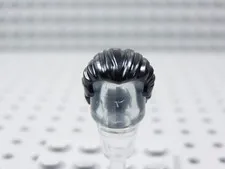 LEGO Black Hair w/ Swept Ponytail Horse Tail Minifig BQ
