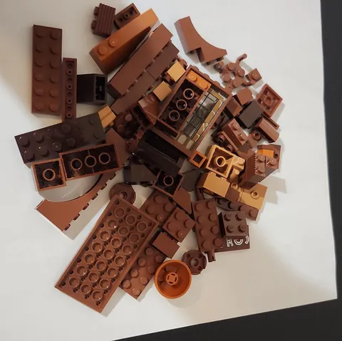 LEGO Brown Assorted Brick Bulk Lot Of Pieces