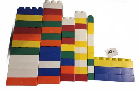 LEGO Duplo Bricks Lot | Basic Building Blocks - Multi Color - 55 Pieces