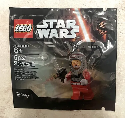 Lego Rebel Pilot A-Wing Minifigure Star Wars Set 5004408 New In Sealed Pollybag