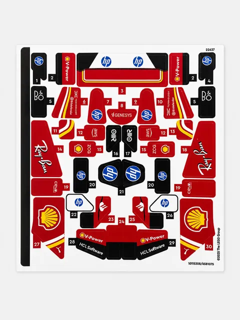 NEW LEGO | Sticker Sheet for Set 77242 Speed Champions Ferrari SF-24