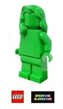 LEGO Everyone Is Awesome - Bright Green Monochrome Minifigure - tls105 - NEW