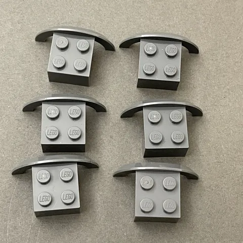 Lego 28579 Dark Gray Replacement Parts Pieces Lot of 6
