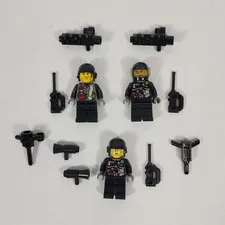 LEGO Dino Attack SHADOW & DIGGER Minifigures Parts Lot din001 din002 7298 7477