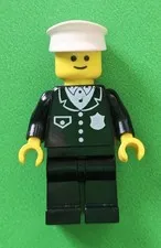 Vintage Lego Classic Police officer minifigure 6623 1980's