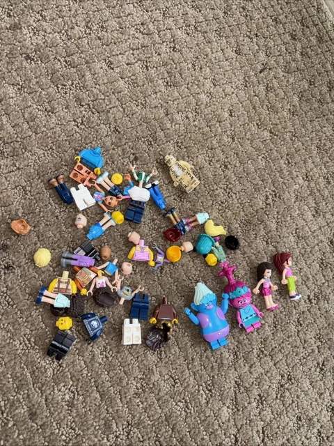 LEGO Friends Girls Minifigures Build Your Own 50 + pc Lot & 5 Characters Trolls
